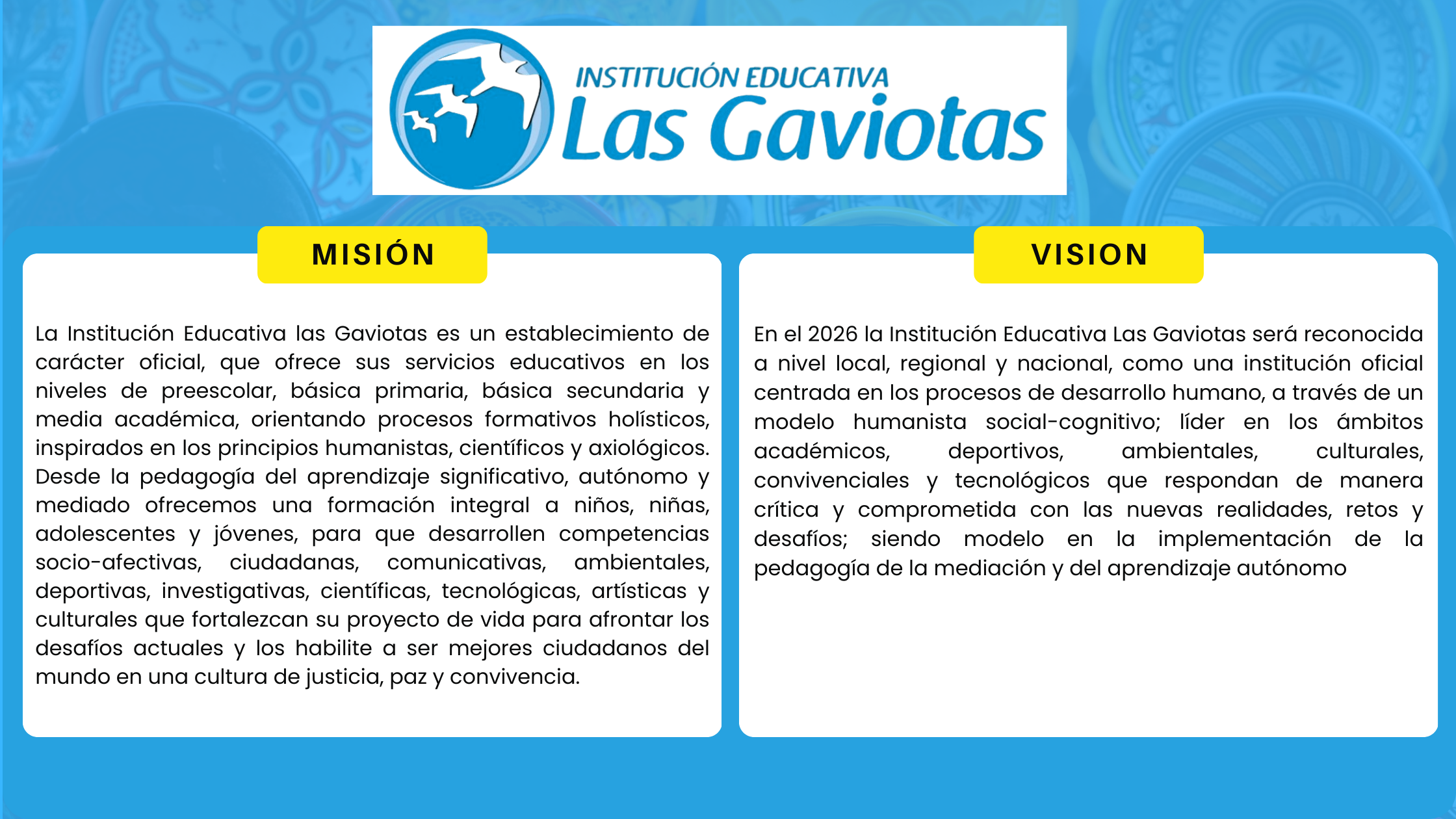 Misión y Visión